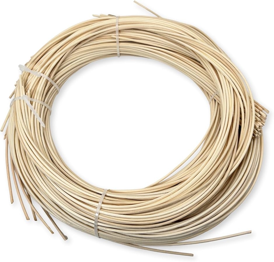 籐 丸芯 ラタン 籐編み 材料 工芸 手芸 DIY 素材 キット 無染色 250g