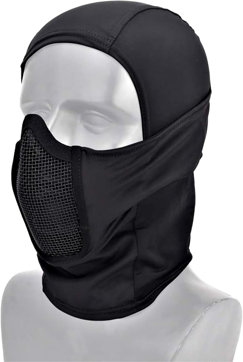 サバゲー用マスク フェイスガードマスク メッシュ 口元保護 頬付け