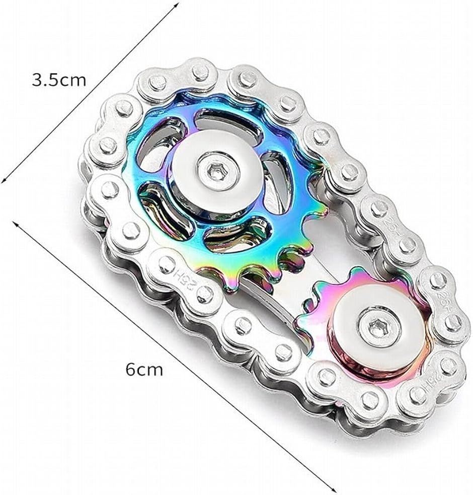 ハンドスピナー フィンガースピナー fidget Spinner バイクチェーン