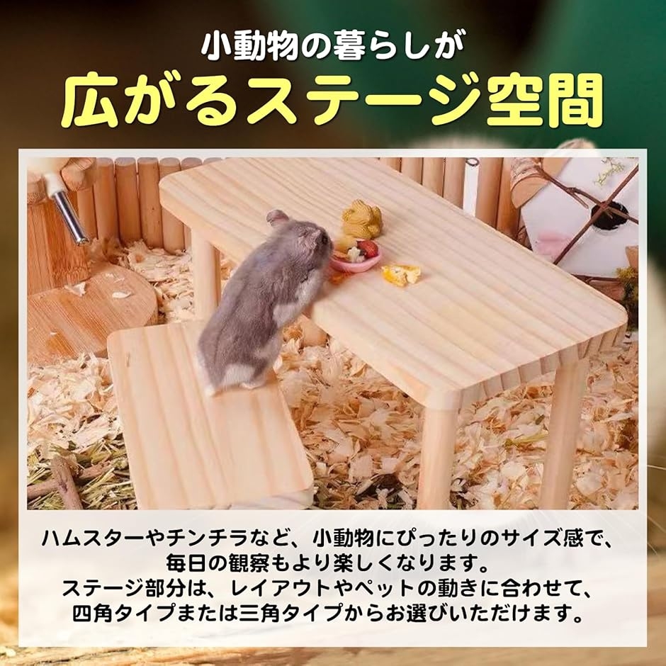 ステージとはしごセット 小動物 ハムスター チンチラ デグー ケージ