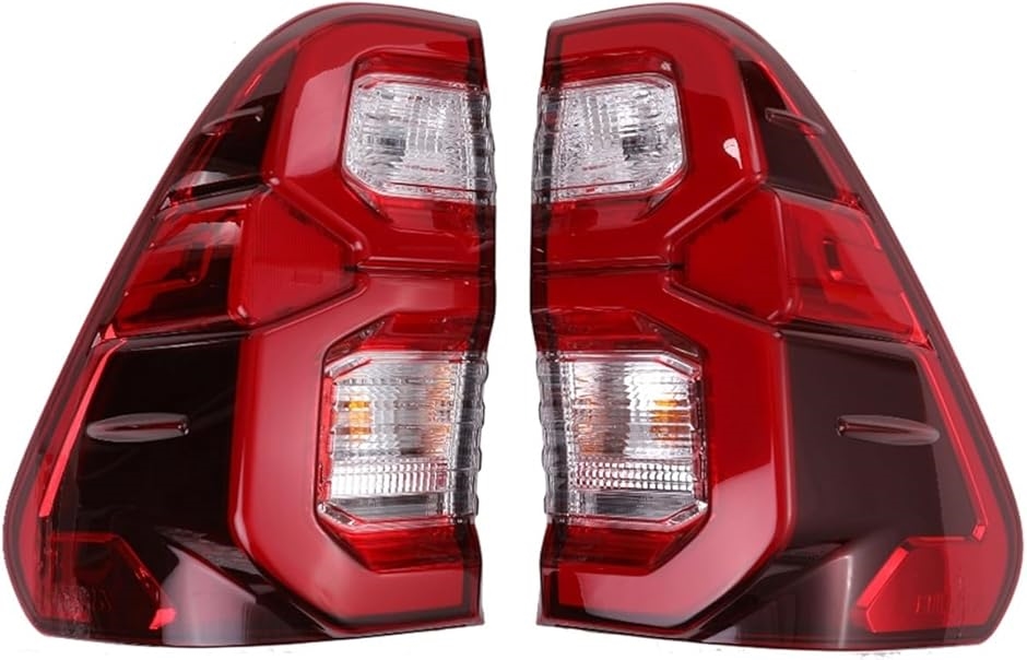 LEDテールランプ クリア/レッド 互換品】トヨタ 用 LED ファイバー テールランプ ライト 左右セット