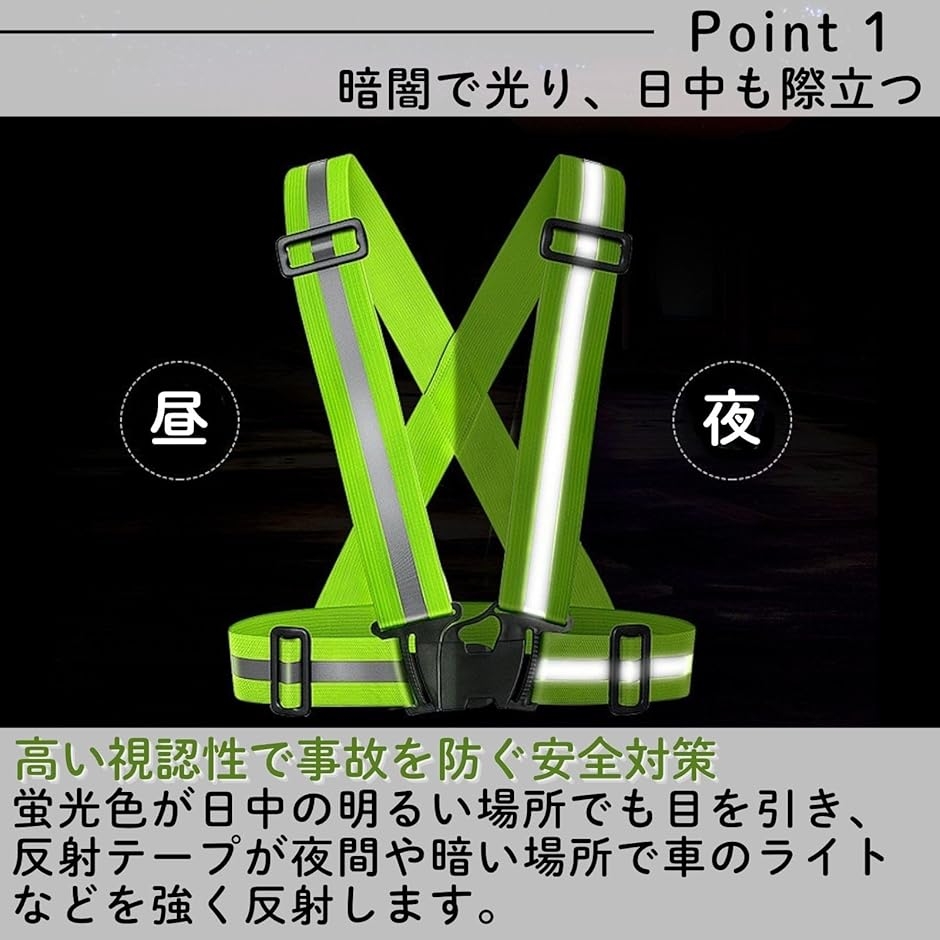 反射ベスト 安全 トラチョッキ 蛍光ベスト 工...の詳細画像2
