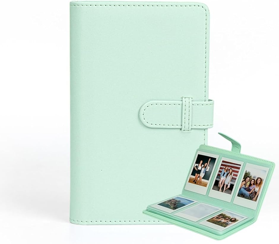 �`�F�L�A���o�� instaxmini�p�`�F�L�� ��e�� 108�����[ PU���U�[ �`�F�L�t�@�C�� �R���p�N�g�^�C�v ���킢�� (�O���[��)