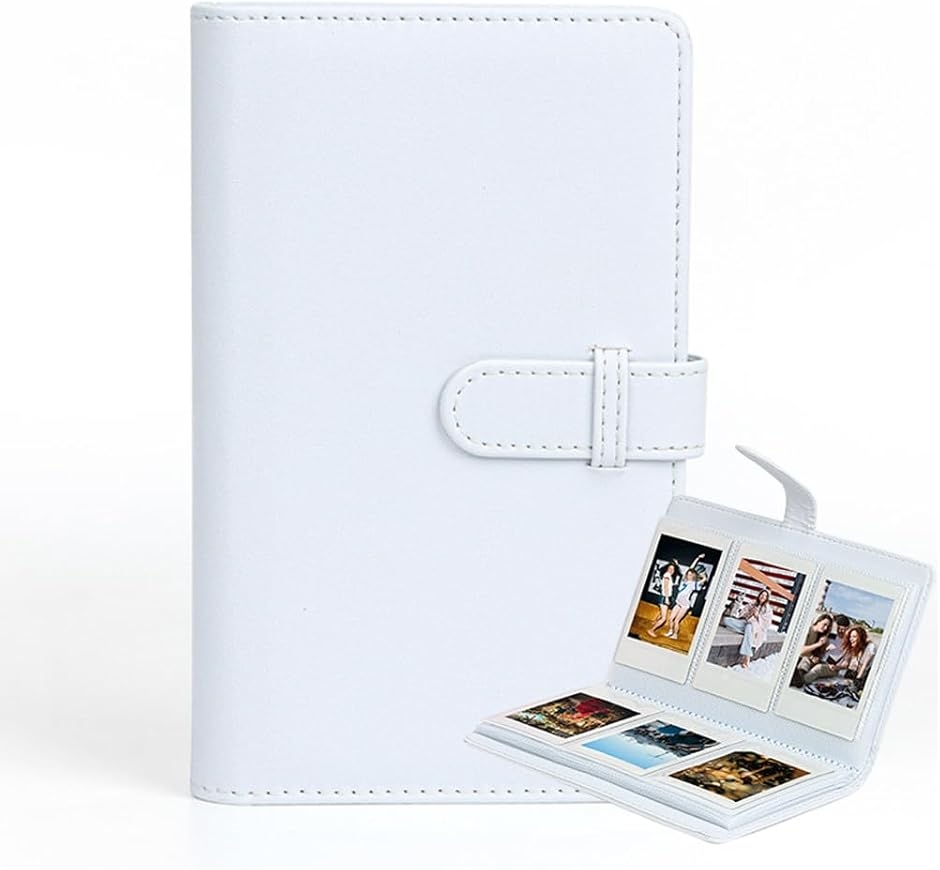 �`�F�L�A���o�� instaxmini�p�`�F�L�� ��e�� 108�����[ PU���U�[ �`�F�L�t�@�C�� �R���p�N�g�^�C�v ���킢�� (�z���C�g)