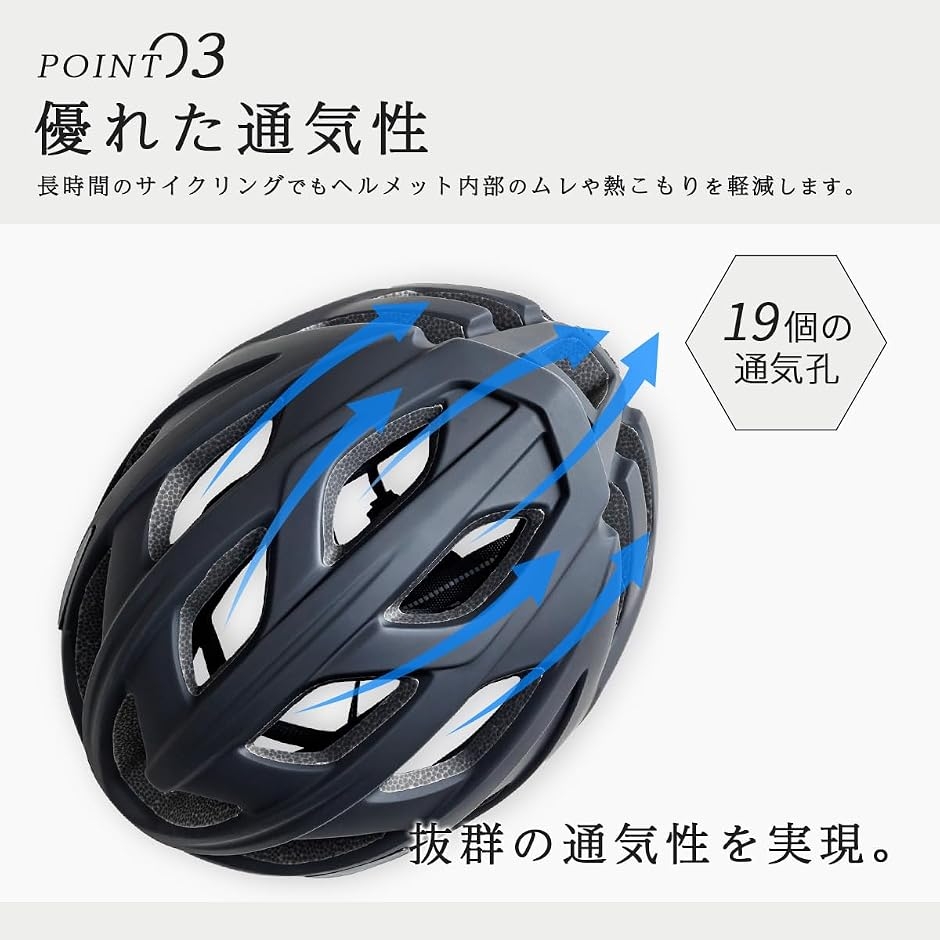 自転車 ヘルメット 超軽量モデル 大人 メンズ...の詳細画像4