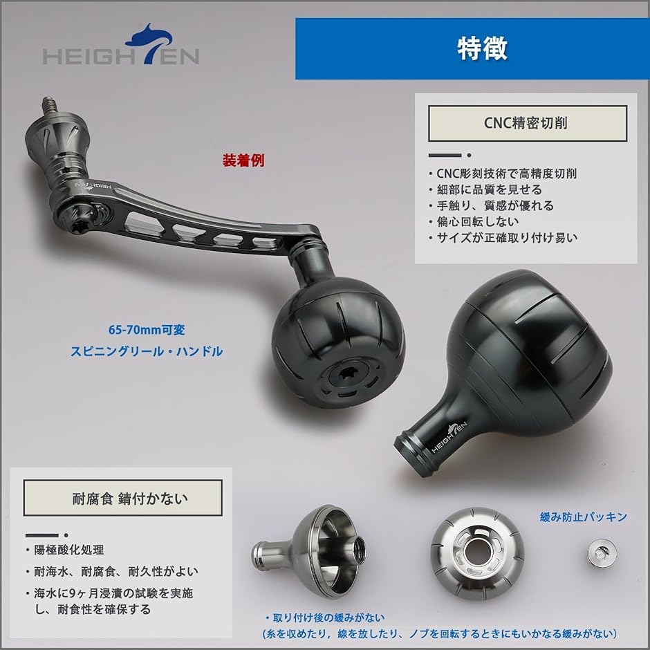 38mm リール ハンドル ノブ シマノ ダイワ 通用 Shimano Type MDM