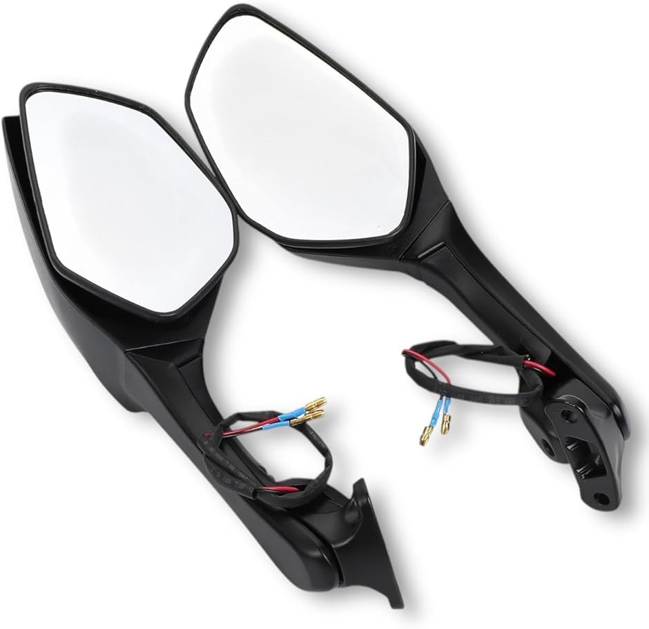 互換品】 Ninja ZX-10R ZX10R H2 用 バイクミラー LEDライト付き