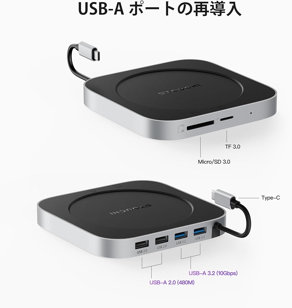 アップグレード版・SSD拡張機能搭載 Mac Mini M4 ドッキング