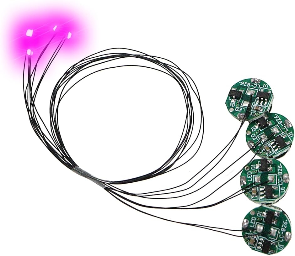 �����^���[�h���t�� LED���C�g ���C�X�C�b�`�� 4�Z�b�g �{�^���d�r CR927�Ή� ���C�����X �͌^ (�p�[�v��,  ���[�h���_��)