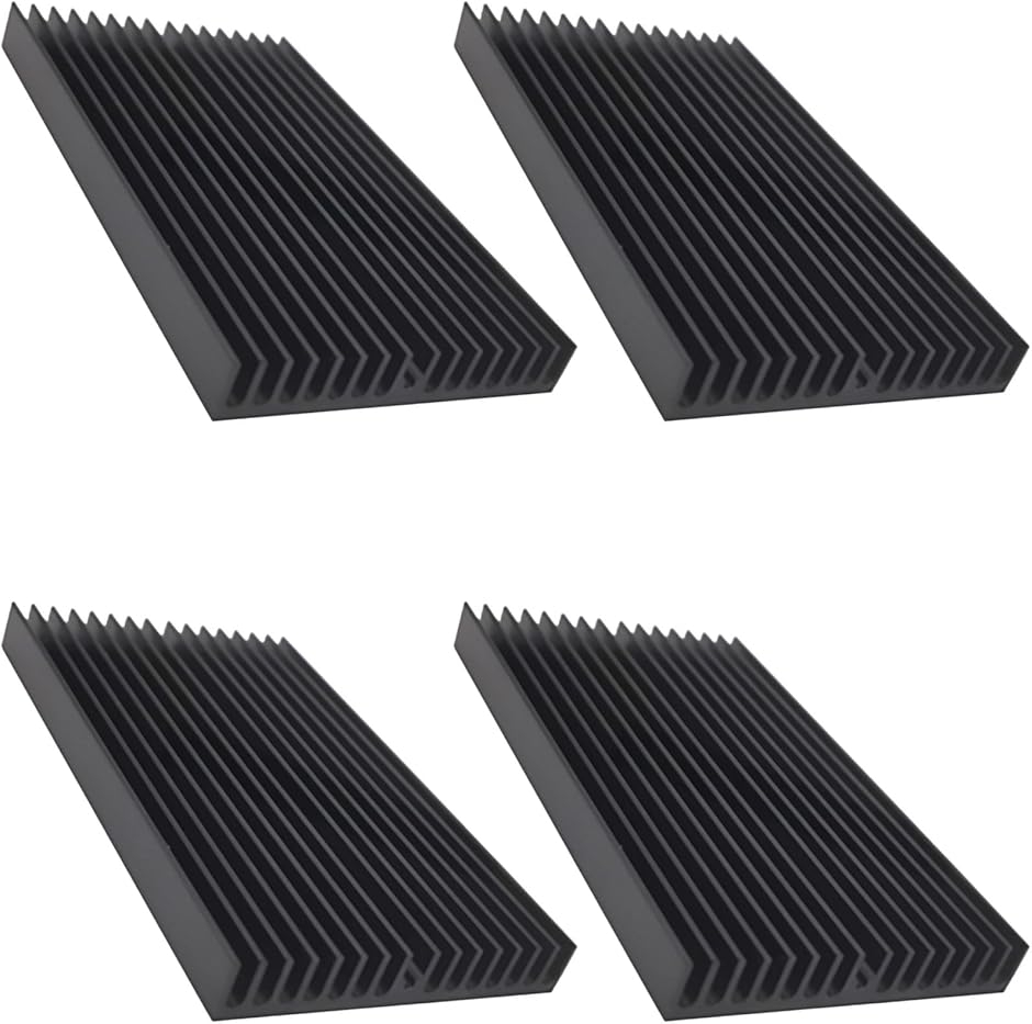 �q�[�g�V���N �A���~ ���M ��p �t�B�� �����@�� SSD ���[�^�[ �Q�[���@ �M�΍� 100x60x10mm �u���b�N 4�_