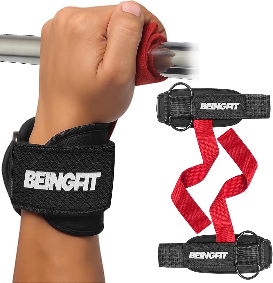 Beingfit パワーグリップ 筋トレ リストストラップ リストラップ ジム