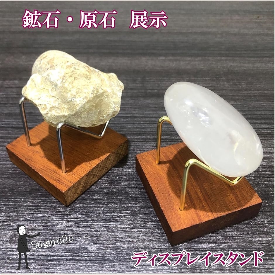Campo del Cielo 隕石 ディスプレイスタンド付き Sugarello鉱石ディスプレイ 標本展示スタンド 鉱物 天然石