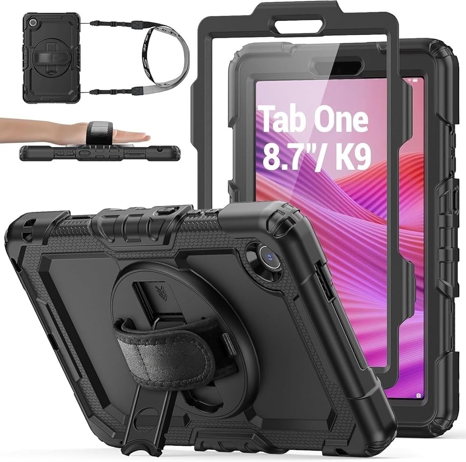For Lenovo Tab One/Tab K9 TAB-305FU �ɓK������P�[�X 2025 �ϏՌ� �ی�t�B�����t���t���[��