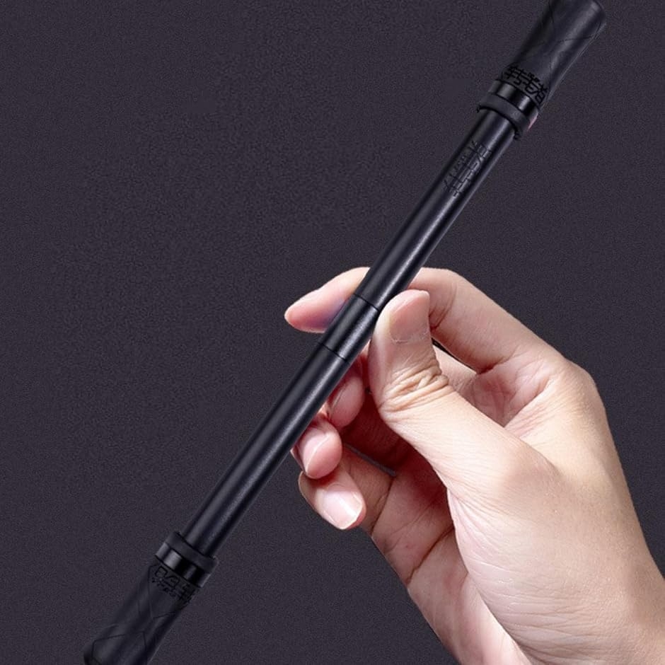ペン回し専用ペン ブラックサムライ22cm ABS製 24g (ブラック) : ゼ