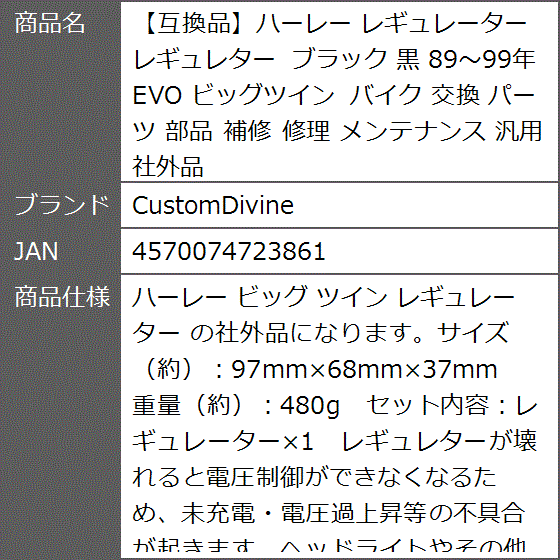 電圧レギュレータ整流器の交換グライドスーパーグライド 1340 1999 か