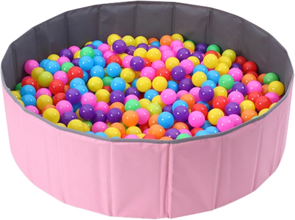 折りたたみ ボールプール 室内 ボールなし 水入れ不可(ピンク,  S（80cm）)