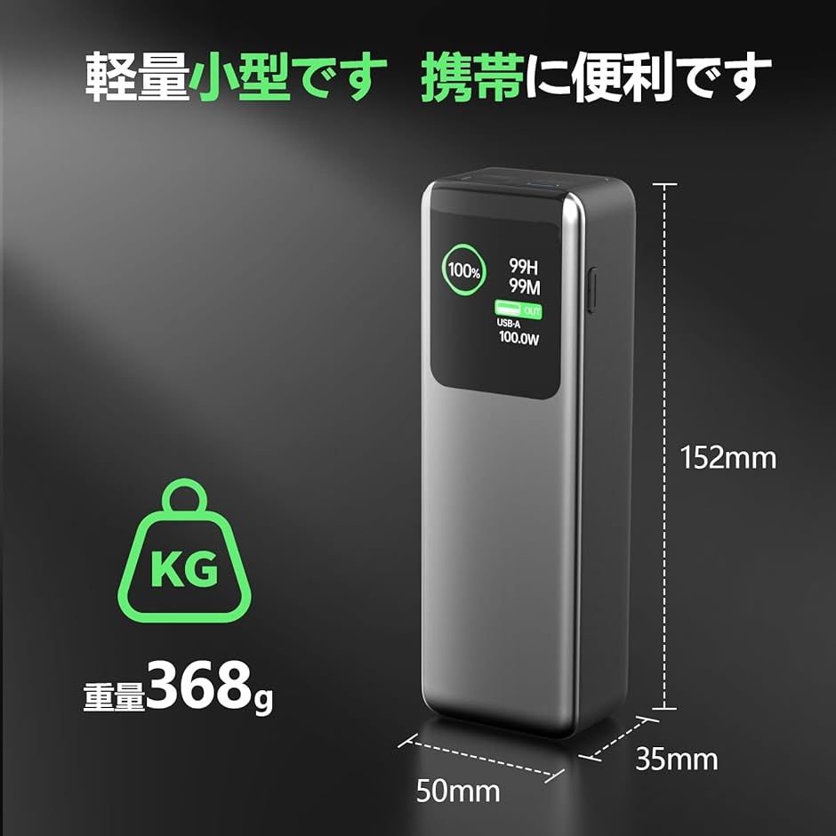 100W 27000mAh大容量 高出力 switch ノートパソコンモバイル