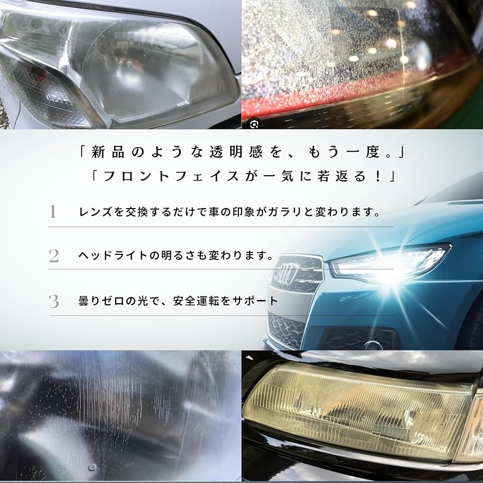【互換品】 シビック ヘッドライト レンズ 後期 EK9 EK2 EK3 EK4 EK5 1999 2000 2001 交換 (左右セット)の画像