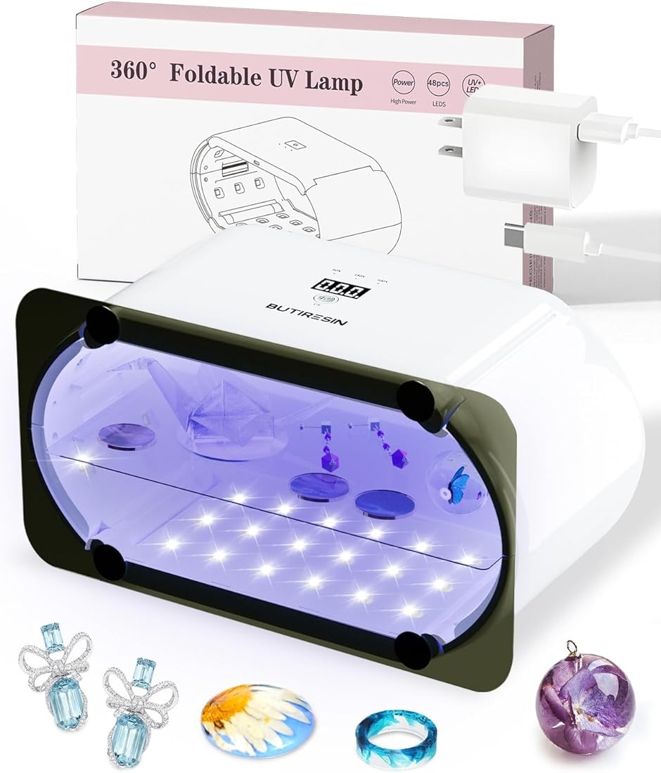Yahoo!ランキング1位入賞】BUTIRESIN60W 超強力 UVランプUV レジン