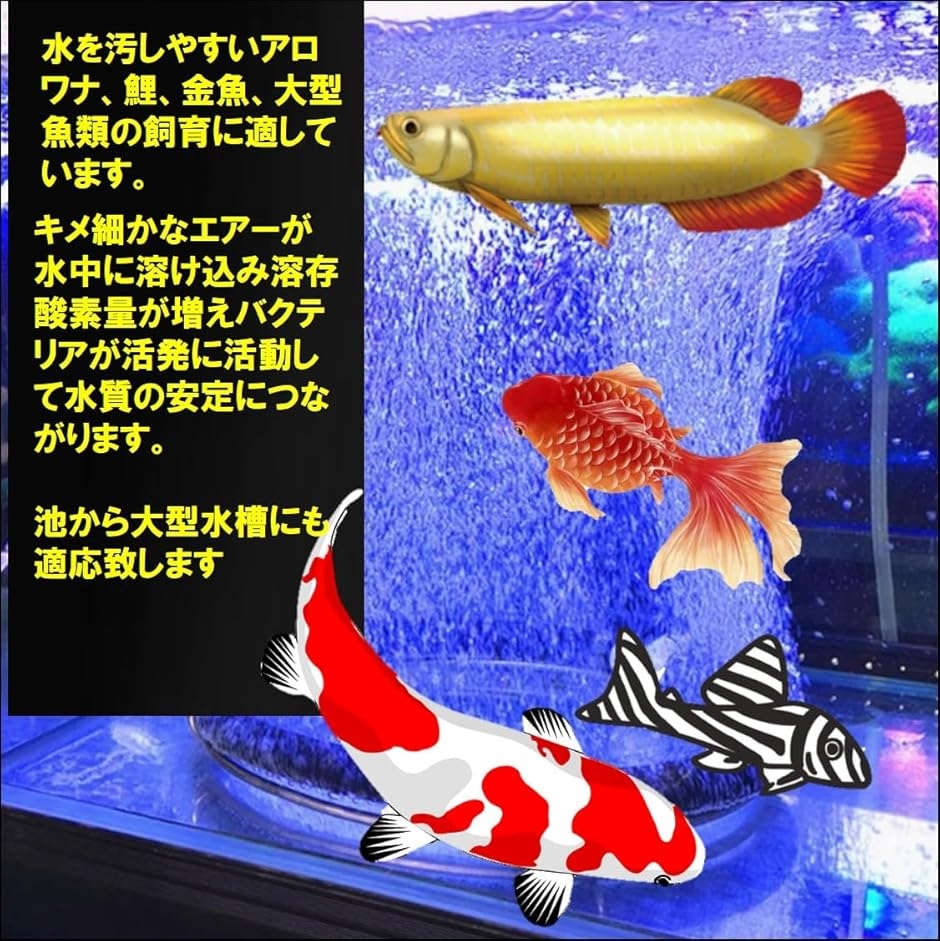 エアーリング 水槽 魚 池 アクアリウム 錦鯉 金魚 熱帯魚 メダカ 大型