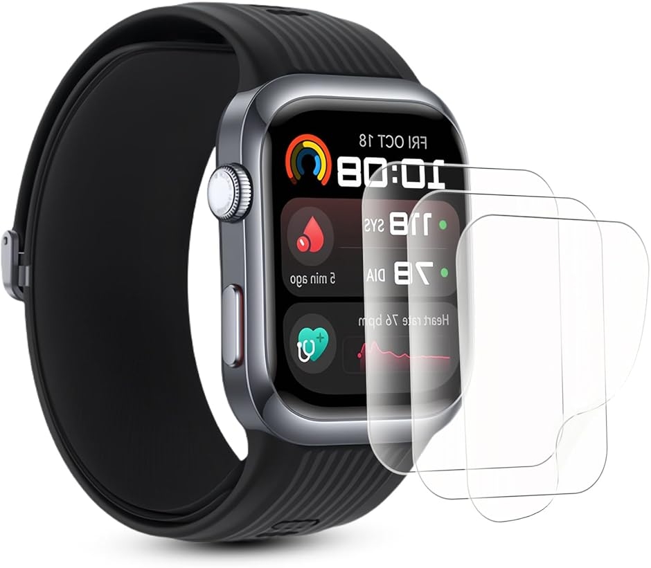 3���Z�b�g HUAWEI WATCH D2 ��p �t���ی�t�B���� �ی���� TPU�f�� (clear,  MJO-JAC-C019)