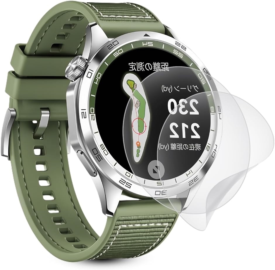 ���i���A���`�O���A �t�B����2���Z�b�g�Ή� HUAWEI WATCH GT4 46mm�ی�t�B���� MDM(O5C-WBL-BM423)