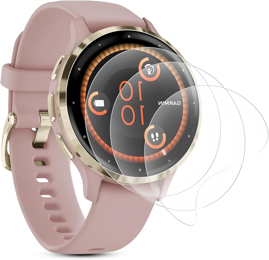 3���Z�b�g GARMIN �K�[�~�� Venu ��p �t���ی�t�B���� �ی���� TPU�f�� �����ɂ��� (MJO-JAC-C018)