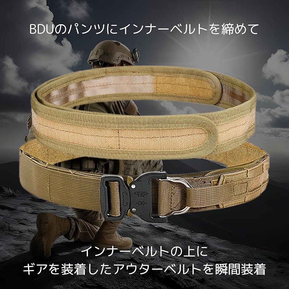 タクティカルベルト ファーストライン モール デューティーベルト ガン