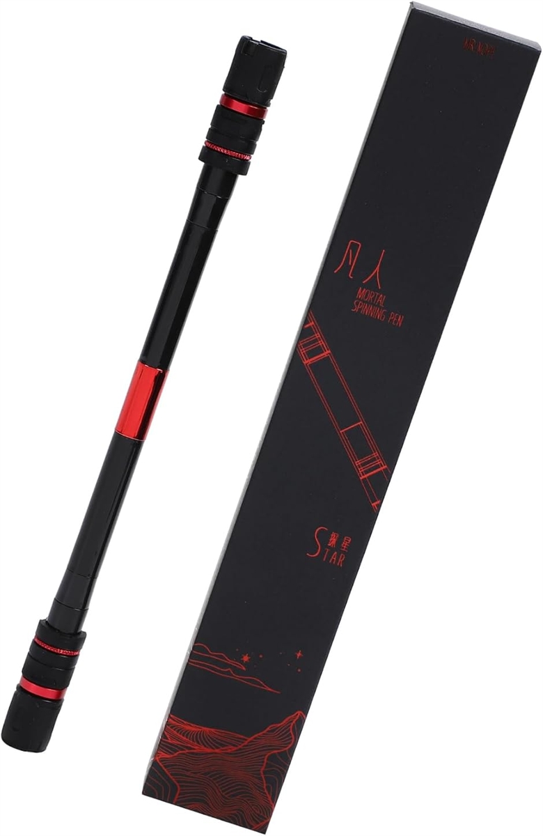 Nope Mortal ペン回し専用ペン 25cm 27g (レッド, 標準) : ゼブランド