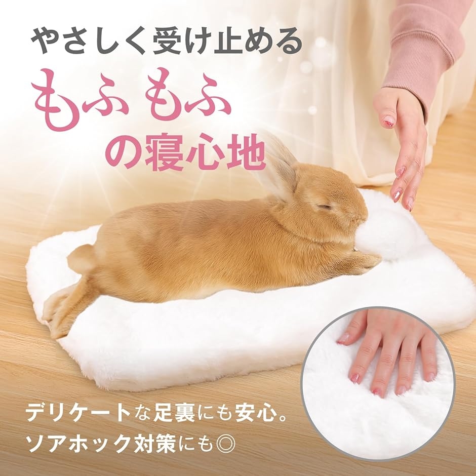 小さな体に優しさを、うさもふベッド うさぎ マット 洗える ソアホック