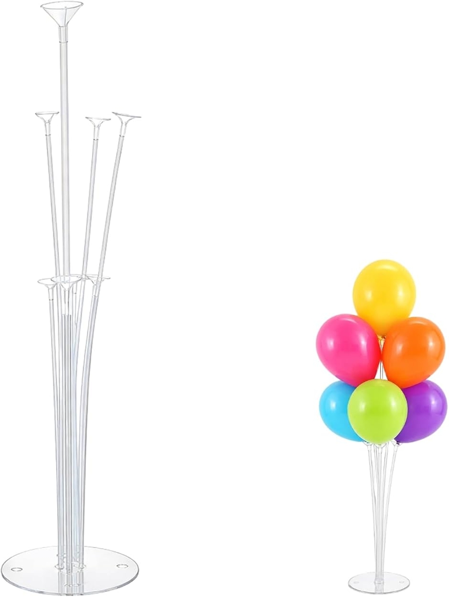 バルーンスタンド 風船スタンド 高さ約70cm (クリア,  1台)