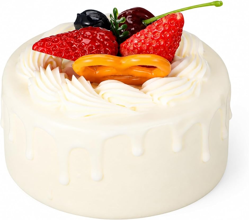 フェイクケーキ ダミーケーキ 食品サンプル ホールケーキ ケーキ模型 撮影 ディスプレイ 誕生日 記念日