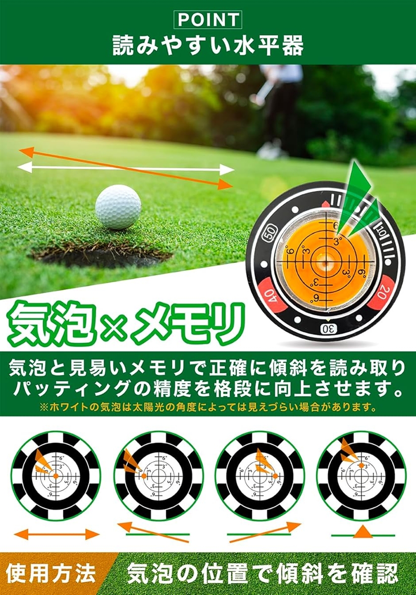 ゴルフ マーカー マグネット式キャップクリップ...の詳細画像4