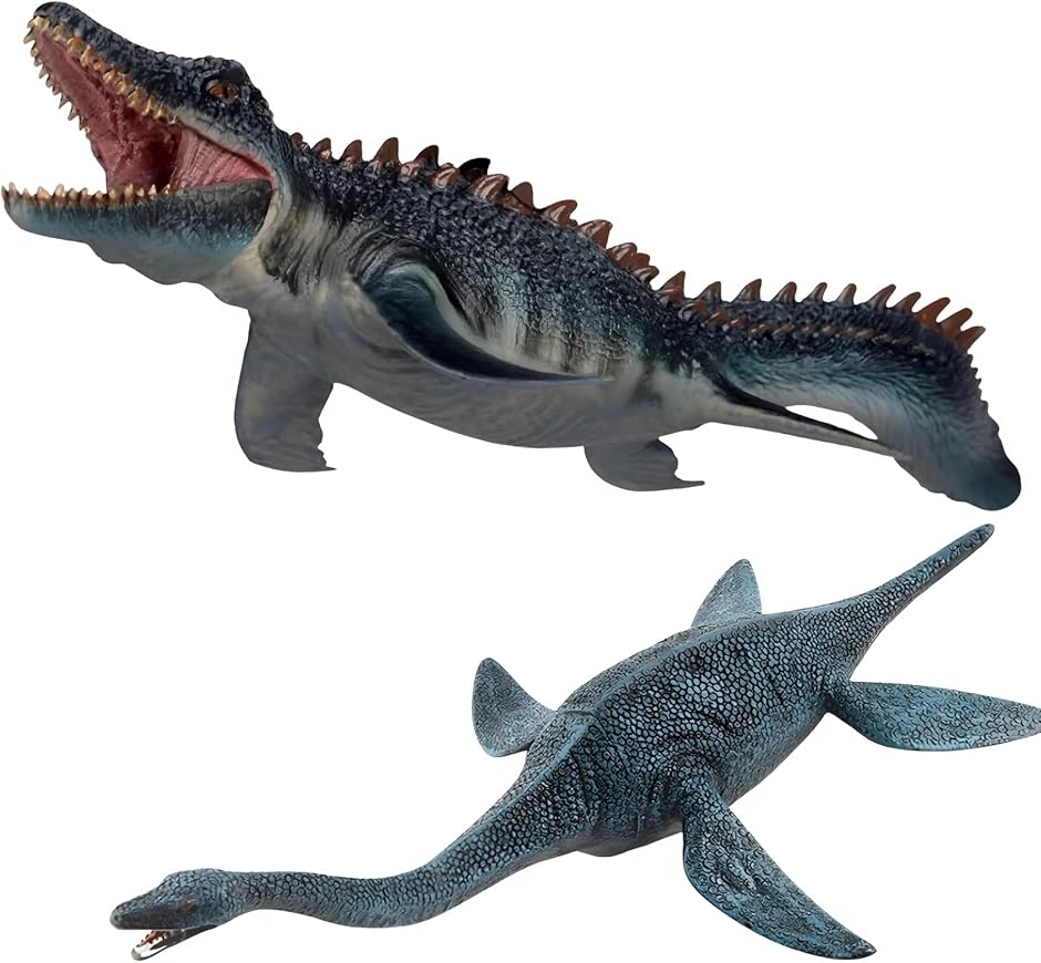 海の恐竜 フィギュア 30cm 大迫力 リアル モササウルス プレシオ