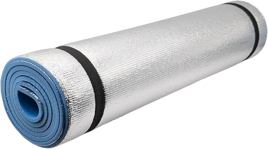 アルミレジャーシート レジャート 6mm 銀マット ロールマット 180 60 防災用 断熱 (シルバー,  長さ180cm　幅60cm)