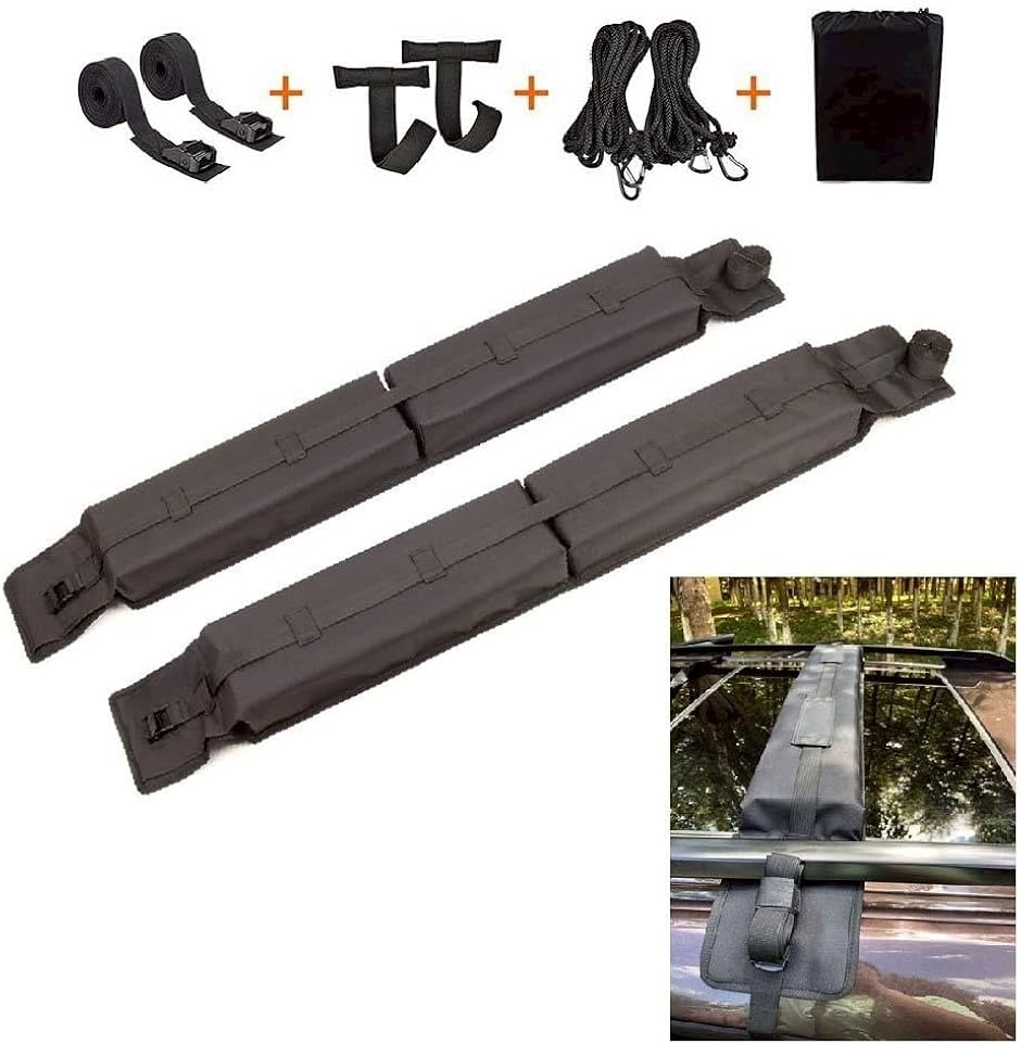 8cm厚 ルーフキャリア 傷防止/滑り止め パッド 耐荷重60kg 