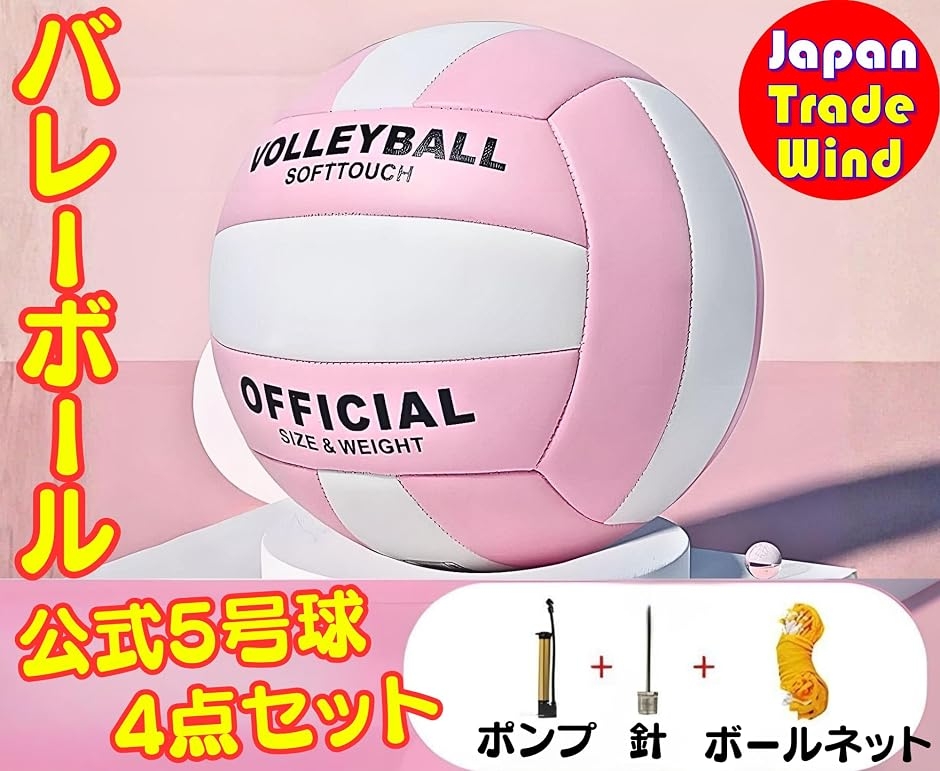 バレーボール 5号球 公式サイズ ソフトタッチ 軽量 練習用 試合 屋内