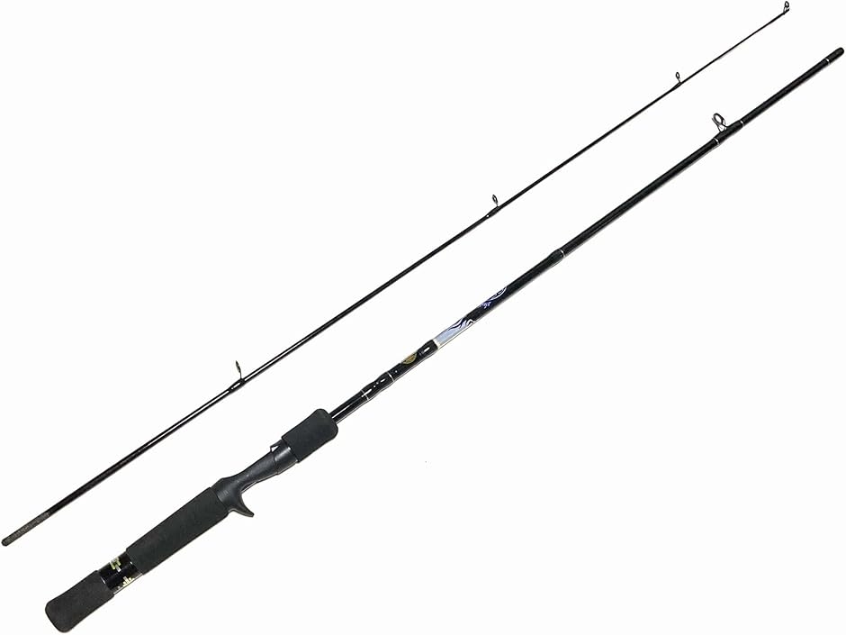 ZEBCO 6ftベイトロッド2ピースM ミディアム 6フィート ゼブコ バスロッド バス釣り (ブラック,  6ft(1.8m))