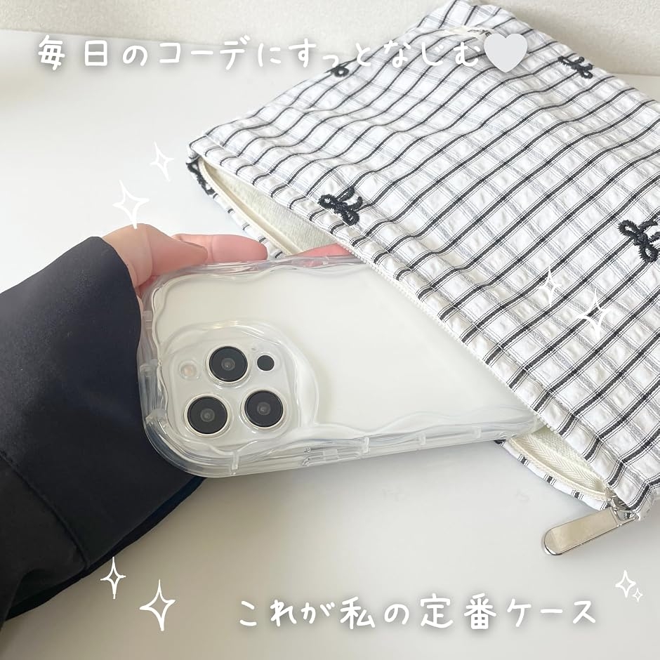 うねうね模様 ウェーブ スマホ ケース《波状が...の詳細画像5