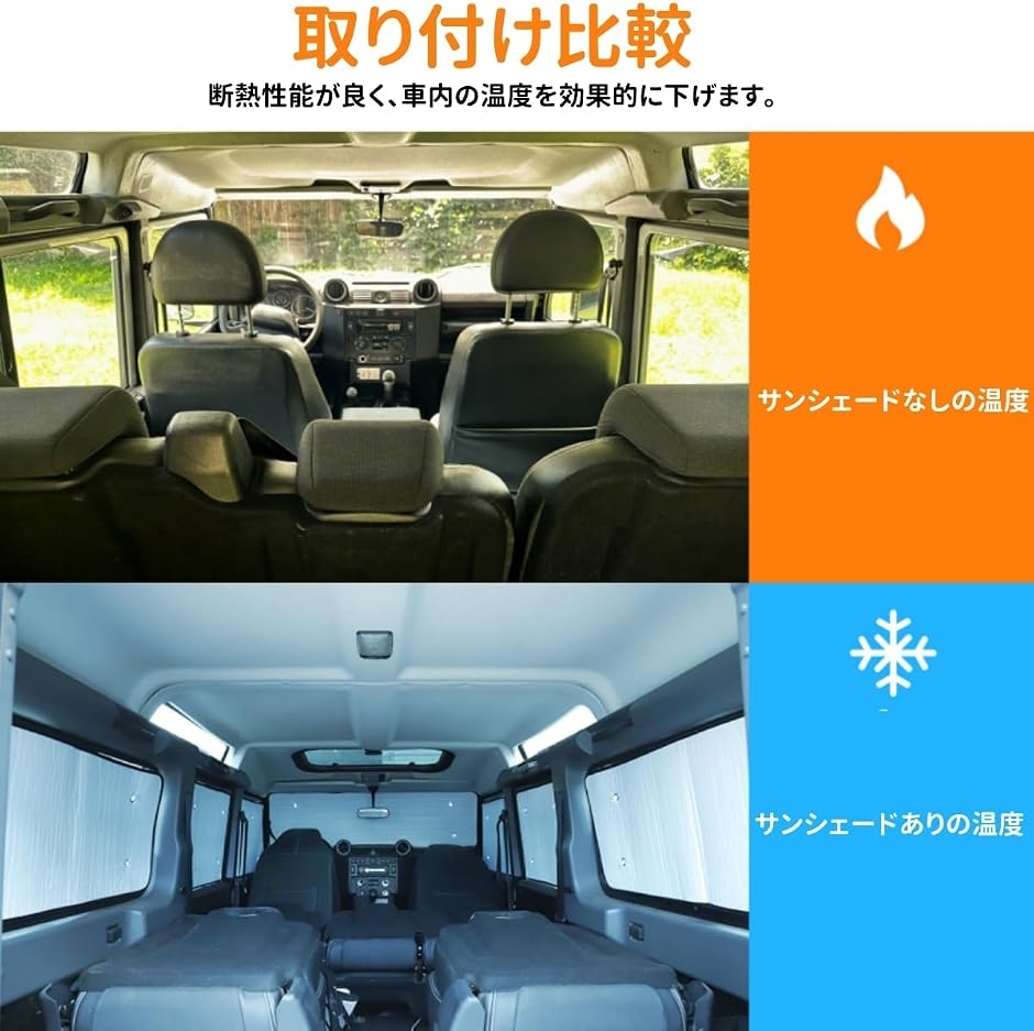 ランドローバー対応 ディフェンダー サンシェード マルチサンシェード