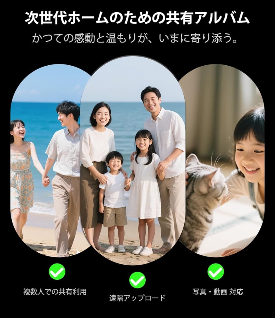 デジタルフォトフレーム【500種テンプレート・表示カスタム対応】 Wi-Fi6対応 Times Frame デジタルフォトフレーム 革新な半透明 RGBIC