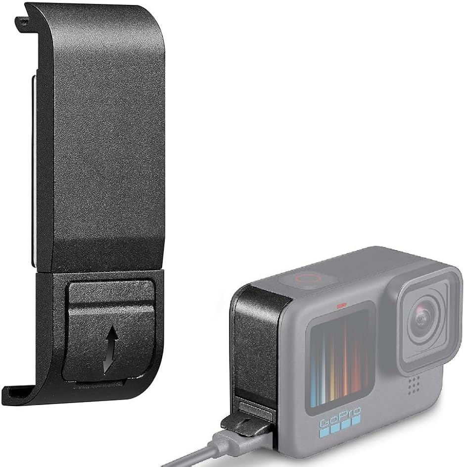 �݊� �o�b�e���[�J�o�[ GoPro�p �J���� �[�d���Ȃ��� �W (�u���b�N,  For GoPro 13/12/11/10/9)