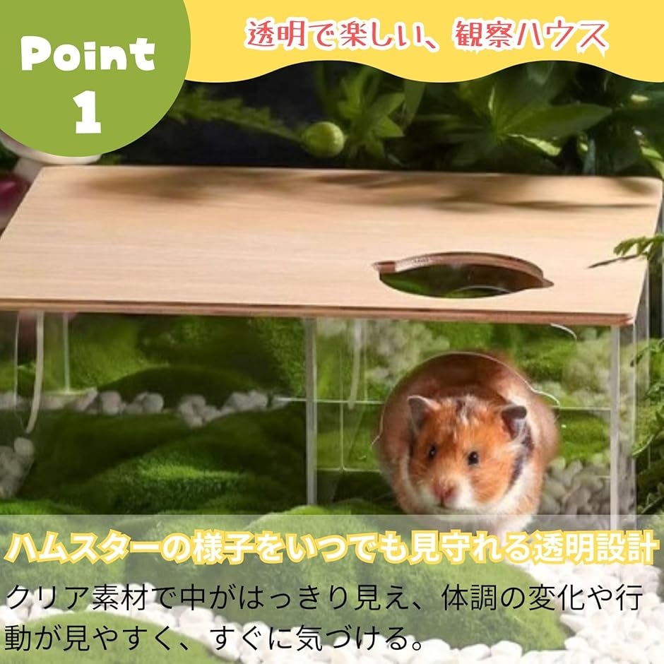 ハムスター 家 ハウス サークル トンネル 小屋 巣箱 ゲージ おもちゃ