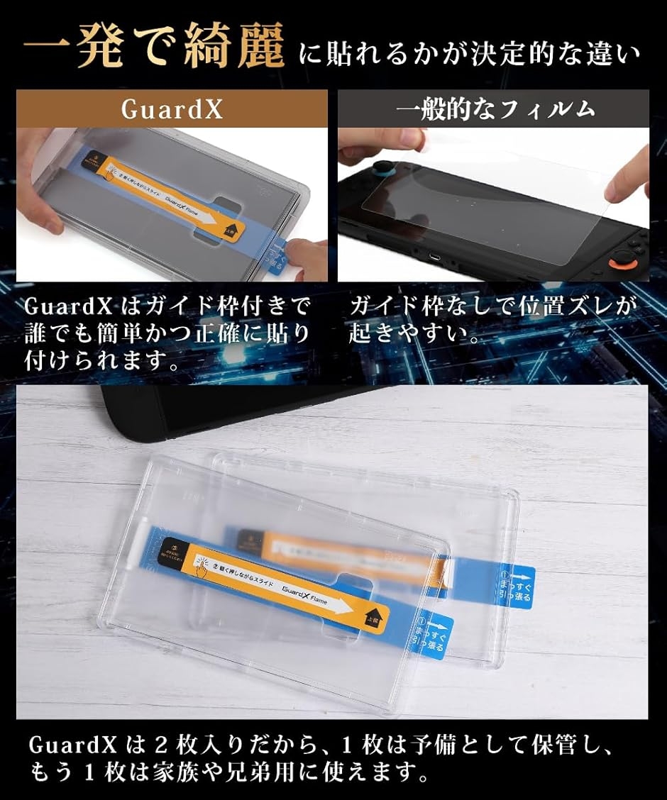 Switch2 保護フィルム 2枚セット 貼り...の詳細画像4