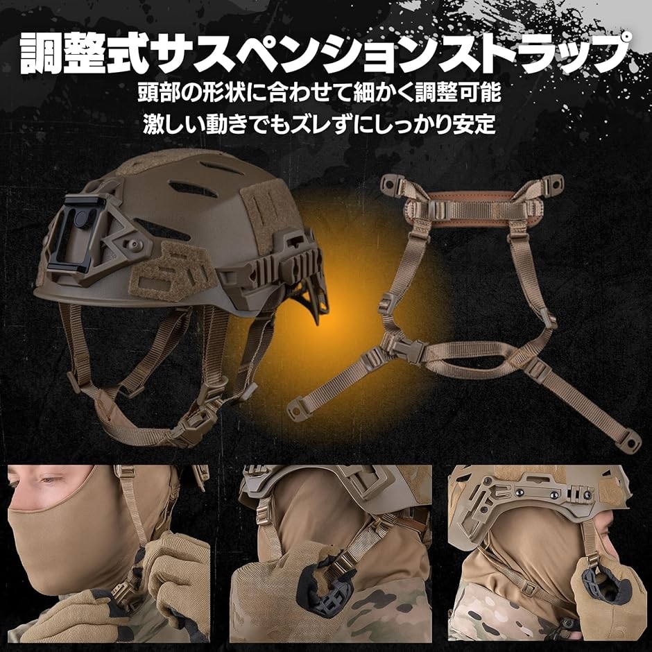 WENDYタイプ タクティカルヘルメット 軽量化エディション 通気性