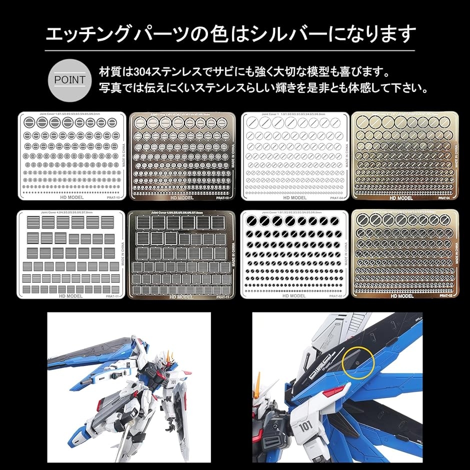 プラモデル エッチングパーツ ディテールアップ モールド ステンレス