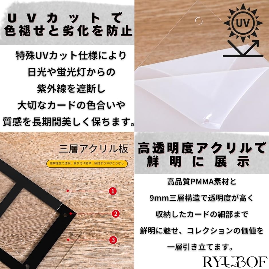 カードディスプレイ ケース スクリューダウン式 カードスタンド UV