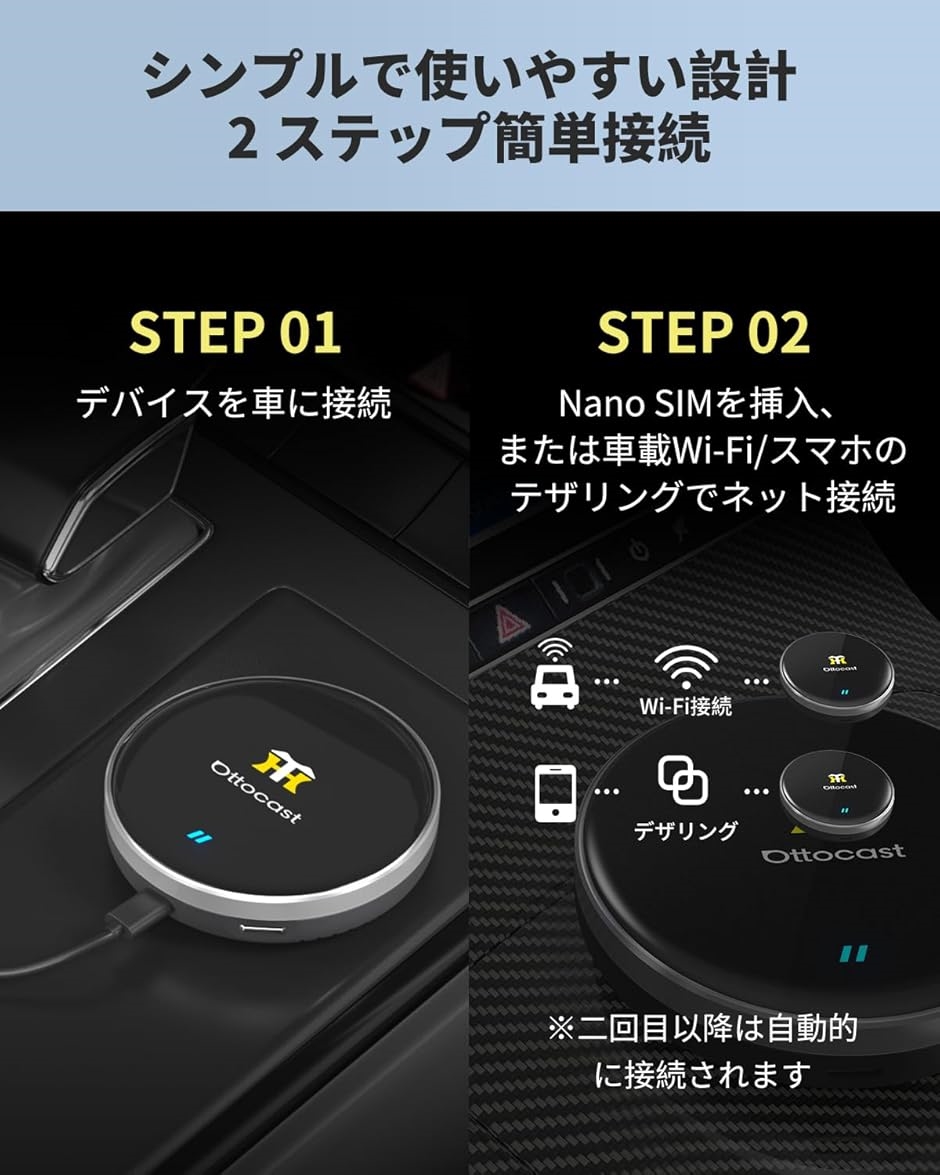 ottocast OttoAibox P3 カーオーディオアダプター Amazon | 【公式】 Ottocast P3 オットキャスト OttoAiBox P3