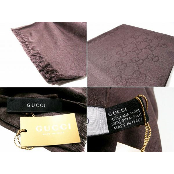 ❤新品箱袋付き❤定価７万円❤GUCCI マフラー ショール ストール❤ブラック❤ GUCCI 並行輸入品 【名入れ無料】【スペシャルラッピング付き