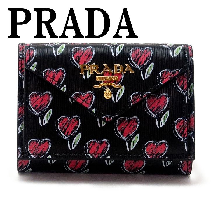 プラダ PRADA 財布 三つ折り財布 レディース VITELLO MOVE LOVE 1MH021